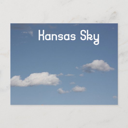 Kansas Sky Postcard Postkarte (Vorderseite)