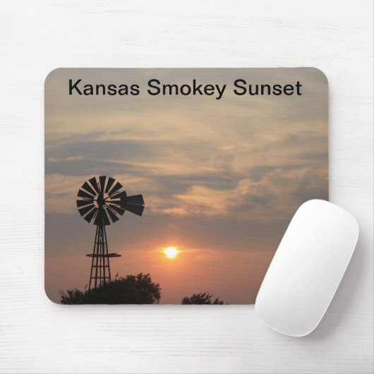 Kansas Smokey Sunset Mousepad (Mit Mouse)