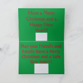 Kansas Snowy Weide mit Barn Feiertagskarte (Innenseite)