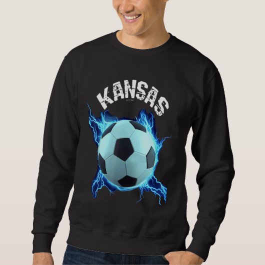 Kansas Soccer Retro Sweatshirt (Vorderseite)