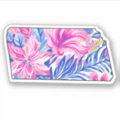 Kansas - Sommeraufkleber - Lilly Inspiriert Aufkleber (Vorderseite)