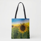 Kansas-Sonnenblume-Feld Tasche (Vorderseite)