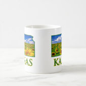 Kansas-Sonnenblume-Himmel Kaffeetasse (Mittel)