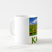 Kansas Sonnenblume Himmel Kaffeetasse (Vorderseite Links)