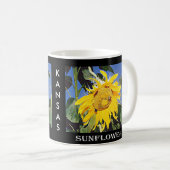 Kansas-Sonnenblume Kaffeetasse (VorderseiteRechts)