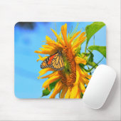 Kansas Sonnenblume mit Monarch Butterfly Mouse Pad Mousepad (Mit Mouse)