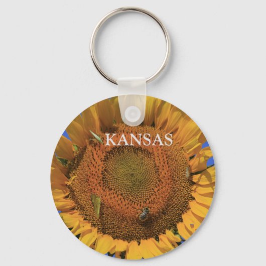 Kansas Sonnenblume Schlüsselanhänger (Vorderseite)