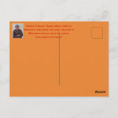 Kansas Sonnenuntergang mit Baumpost-Silhouette-Kar Postkarte (Rückseite)