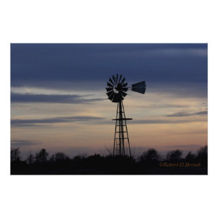 Kansas Sonnenuntergang mit Wolken Foto Erweiterung