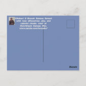 Kansas Sonnenuntergang mit Wolken und Bäumen Post Postkarte (Rückseite)