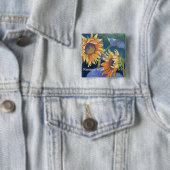Kansas sonnt Sonnenblumen USA Button (Beispiel)