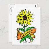 Kansas Staat Blume Postkarte (Vorne/Hinten)