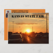 Kansas Staat Fair Sunset Post Card Postkarte (Vorne/Hinten)
