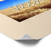 Kansas Staat Foto Einfügen und Ortsname Poster (Ecke)