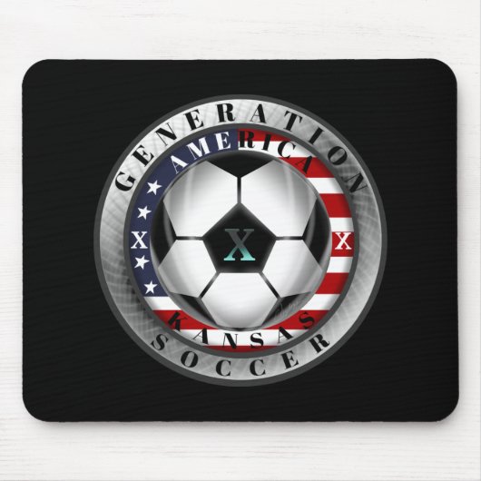 Kansas Staat Generation X American Soccer Mousepad (Vorne)