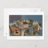 Kansas (Staat Hauptstadt/Blume) Postkarte (Vorne/Hinten)