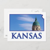 Kansas Staat Hauptstadt Postkarte (Vorne/Hinten)