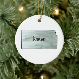 Kansas Staat Illustration Keramik Ornament