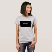 Kansas Staat Map Belong T-Shirt (Vorne ganz)
