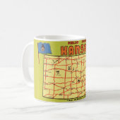 Kansas Staat Map Tasse (Vorderseite Links)