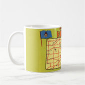 Kansas Staat Map Tasse (Links)