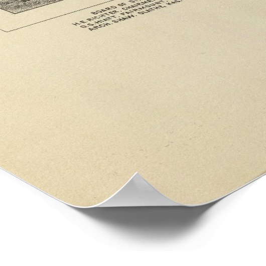 Kansas Staat Poster (Ecke)