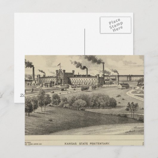 Kansas Staat Postkarte (Vorne/Hinten)