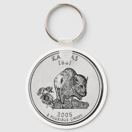 Kansas Staat Quarter Schlüsselanhänger (Vorderseite)