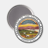 Kansas Staat Siegel Magnet (Vorderseite/Rückseite)