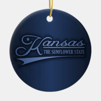 Kansas Staat von Mine Keramik Ornament