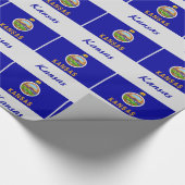 Kansas-Staats-Flagge Geschenkpapier (Ecke)