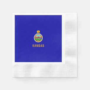 Kansas Staatsflagge Serviette