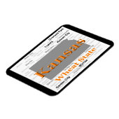 Kansas Staatsstolz Map Magnet (Linke Seite)