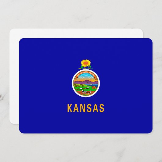 Kansas State Flag (Vorne/Hinten)