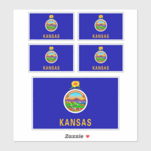 Kansas State Flag Aufkleber