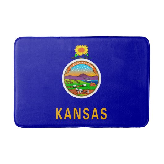 Kansas State Flag Badematte (Vorderseite)