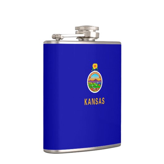 Kansas State Flag Flachmann (Rechts)