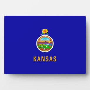 Kansas State Flag Fotoplatte