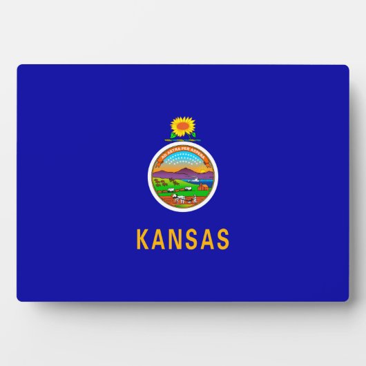 Kansas State Flag Fotoplatte (Vorderseite)