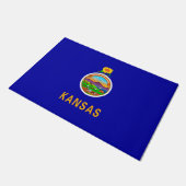 Kansas State Flag Fußmatte (Schrägansicht)