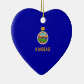 Kansas State Flag Keramik Ornament (Rechts)
