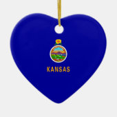 Kansas State Flag Keramik Ornament (Vorne)
