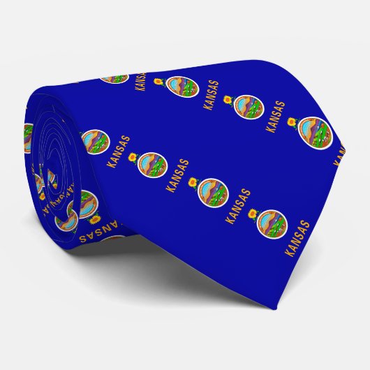 Kansas State Flag Krawatte (Gerollt)