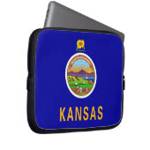 Kansas State Flag Laptop Sleeve (Vorne Rechts)