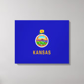Kansas State Flag Leinwanddruck (Vorderseite)