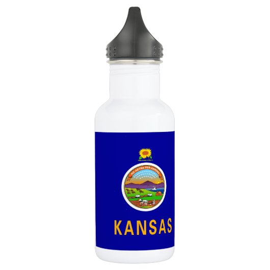 Kansas State Flag Liberty Flasche Trinkflasche (Links)