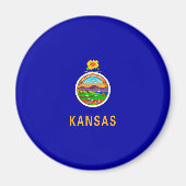Kansas State Flag Magnet (Vorne)