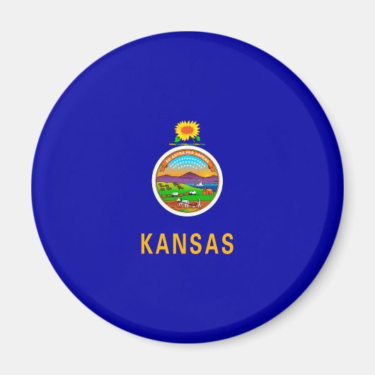 Kansas State Flag Magnet (Vorne)