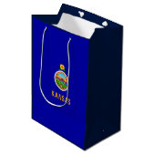 Kansas State Flag Mittlere Geschenktüte (Vorderseite Schrägansicht)