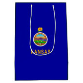 Kansas State Flag Mittlere Geschenktüte (Rückseite)